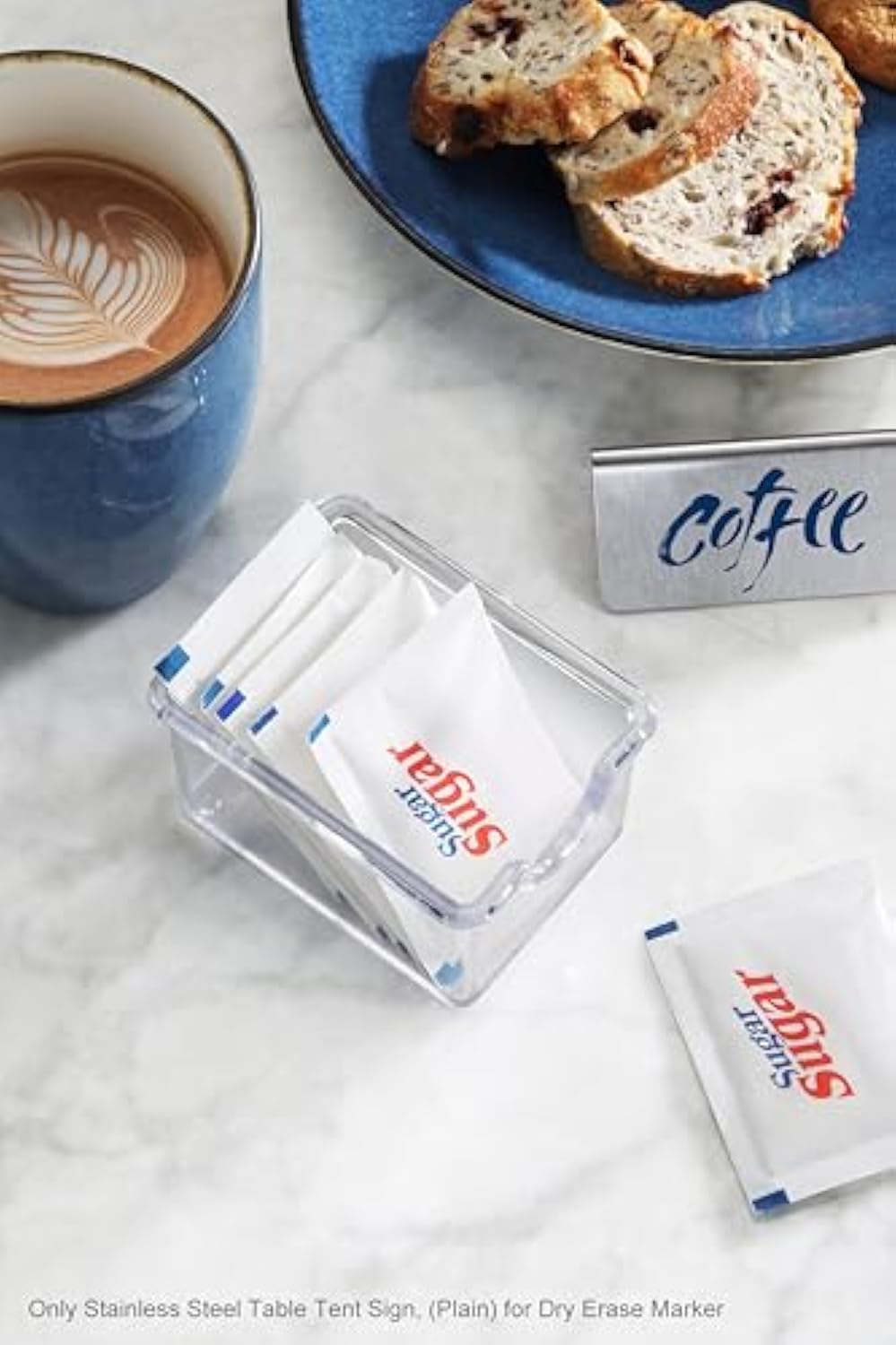 レストランのためのカスタムポータブルステンレス鋼の金属机のサイン