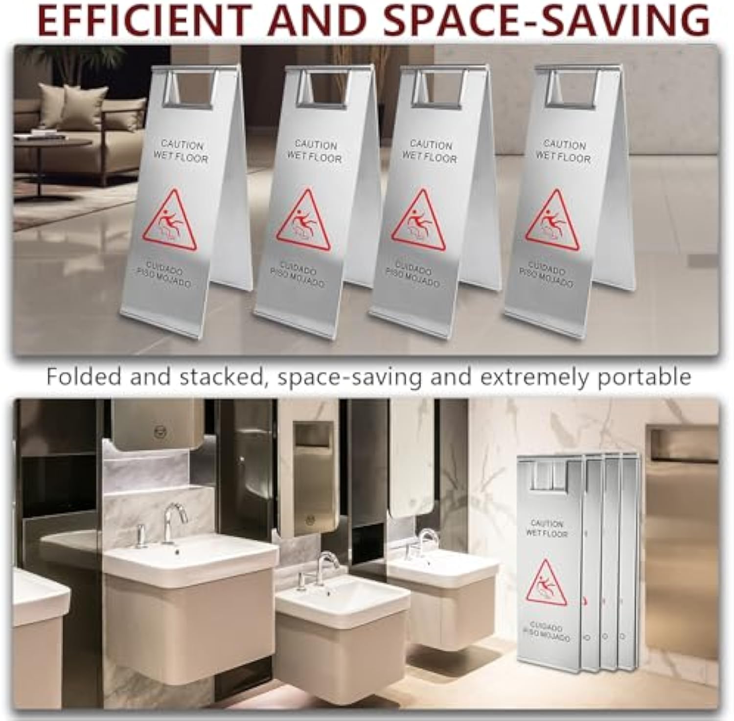 携帯ノブステンレス濡れ階慎重サインレストラン﻿