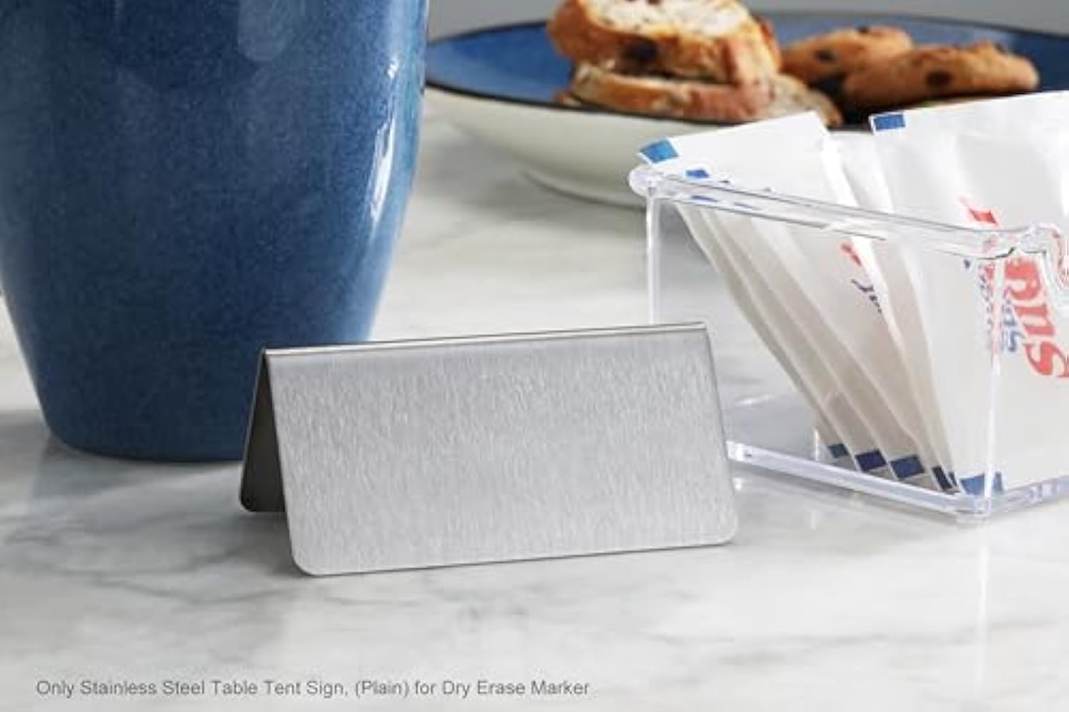 レストランのためのカスタムポータブルステンレス鋼の金属机のサイン