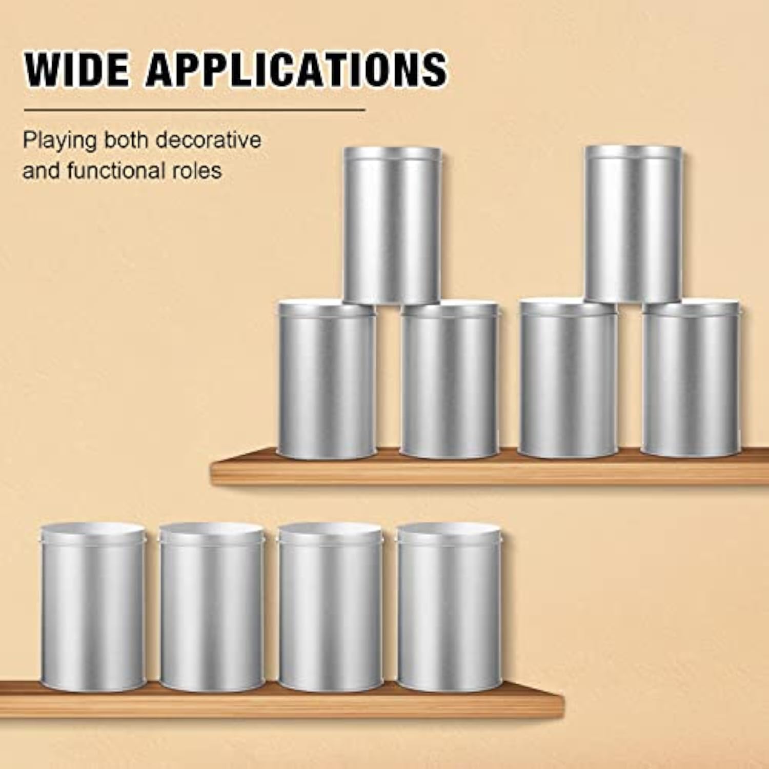 空の小さな丸い金属製のコーヒー缶は、紅茶用です