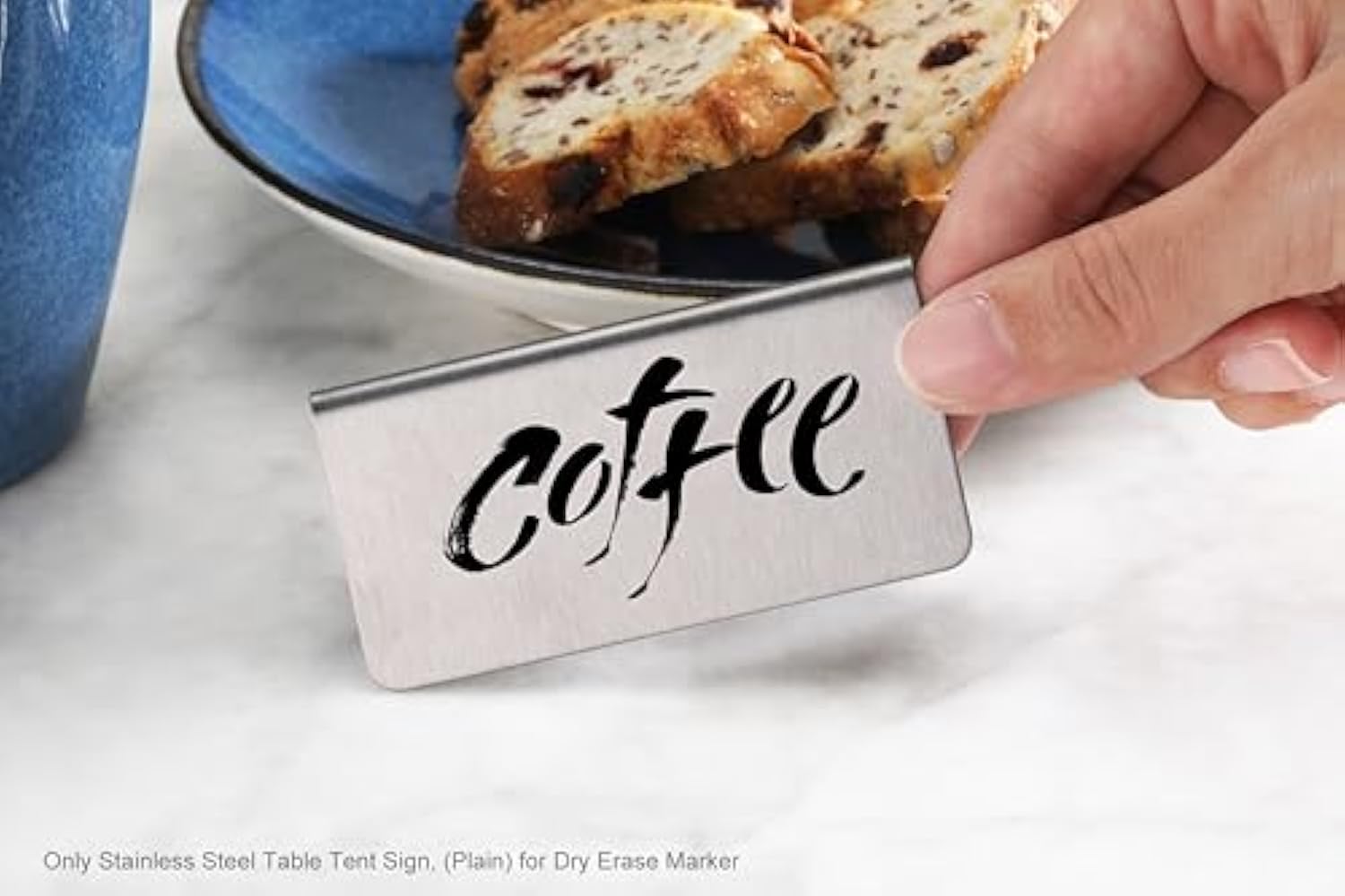 レストランのためのカスタムポータブルステンレス鋼の金属机のサイン