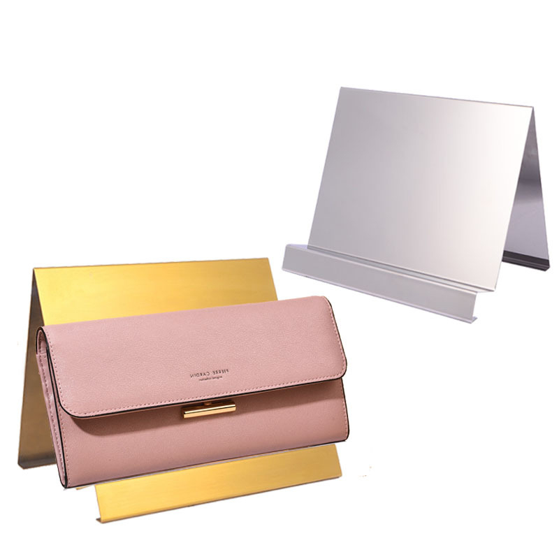 衣料品店のためのステンレス鋼財布ハンドバッグ表示